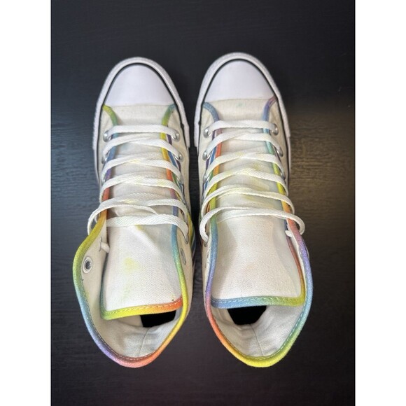 Converse All Star Chuck Taylor High Top Men’s 6 Women’s 8 Rainbow Pride #1075 - Picture 8 of 16